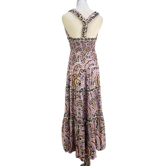Omika Sorrento Maxi Lucia Lavender Printed Bubble Hem Racer Back - Picture 9 of 10